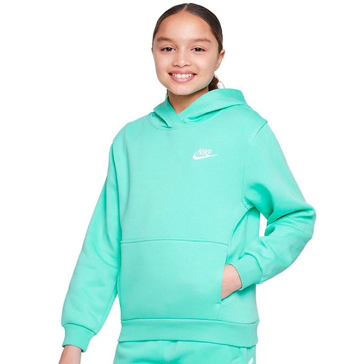 Hanorac Nike K NSW CLUB FLC HDY LBR / Femei / S / Albastru deschis photo 2
